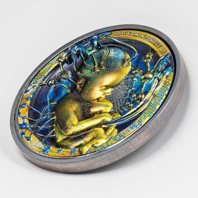 Baby Cyborg Revolution (2022) - 3 Oz - stříbrná proof sběratelská mince