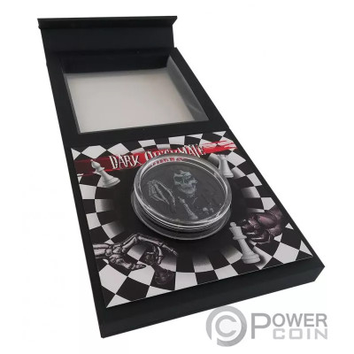 Dark Checkmate (2021) - 3 Oz - stříbrná proof sběratelská mince
