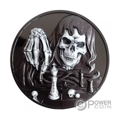 Dark Checkmate (2021) - 3 Oz - stříbrná proof sběratelská mince