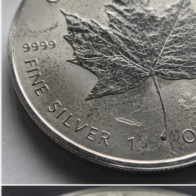 Maple Leaf  - 1 Oz - stříbrná investiční mince (lehce poškrábaná)