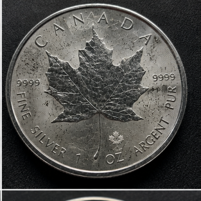 Maple Leaf  - 1 Oz - stříbrná investiční mince (lehce poškrábaná)