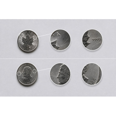 Maple Leaf  - 1 Oz - stříbrná investiční mince (lehce poškrábaná)
