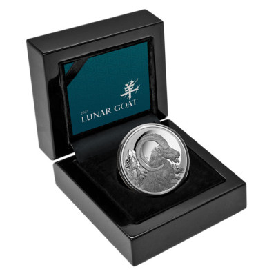Lunar Goat (2027) - 1 Oz - stříbrná sběratelská mince