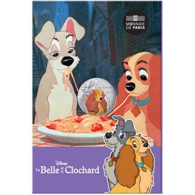 Lady and the Tramp - (2025) - stříbrná kolorovaná sběratelská mince
