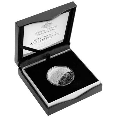 1626 Nová mapa světa - 1 Oz - stříbrná proof sběratelská mince