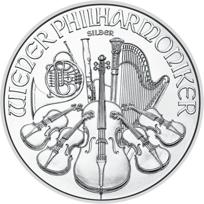 Wiener Philharmoniker (různé ročníky) - 1 Oz - stříbrná investiční mince