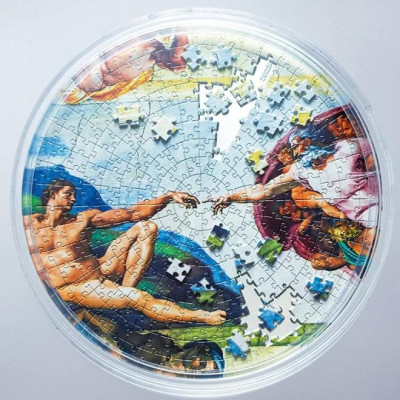 Creation of Adam - 5 Oz - stříbrná puzzle sběratelská mince