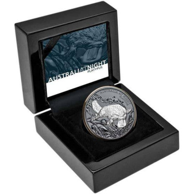 Wombat (2021) - 1 Oz - stříbrná black proof sběratelská mince