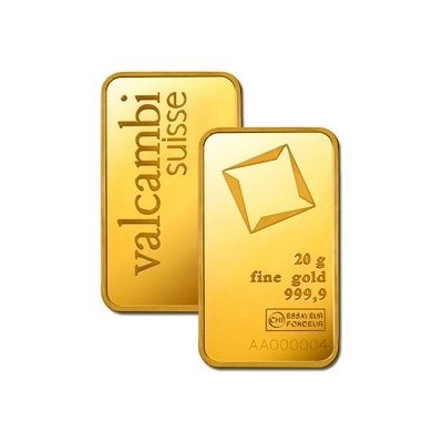 Valcambi 20 g - Investiční zlatý slitek