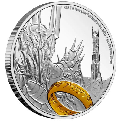 Pán prstenů - (serie 2021) - 7 Oz - stříbrné sběratelské mince