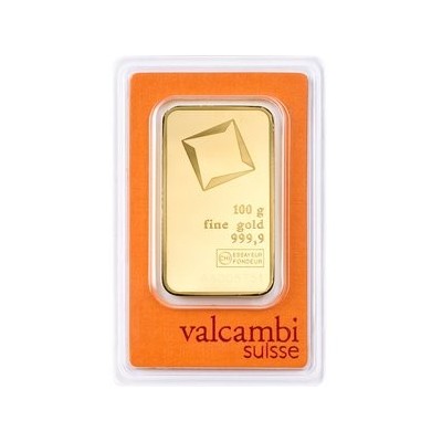 Valcambi 100 g - Investiční zlatý slit